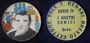 ***ASTORINA 1960 TOKEN FIGURE*** #17 OUR COMEDIANS - RENATO RASCEL!!!