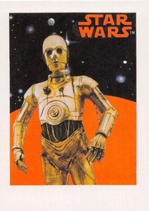 2017 Topps Star Wars Sugar Free Bubble Gum C-3PO