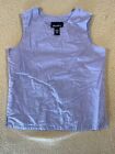 Vintage Denim & Co. Tank Top Blouse Shirt Womens XS Extra Small Purple Summer