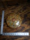 Vintage Daher Round Floral Tin with Lid 1960-70s 5.25" Made In England Flower