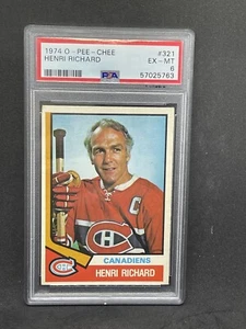1974-1975 OPC #321 HENRI RICHARD Montreal Canadiens PSA 6 !!! - Picture 1 of 2