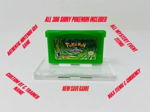 Ultimate Pokémon Hoja Verde GBA - Todo Brillante (Legal), Artículos Máximo, Eventos Exclusivos - Imagen 1 de 12