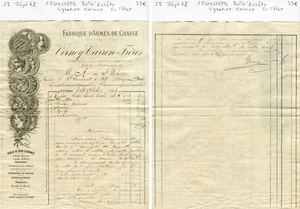 Dépt 42 St Etienne - Armes de Chasse Signature Manuscrite Verney-Carron de 1884 - Photo 1 sur 1