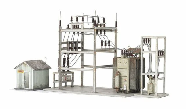 Woodland Scenics Assembled N Scale Utility System Electrical Power Substation