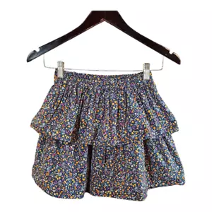 Crewcuts by J. Crew Colorful Ditsy Floral Tiered A-line Pull-on Skirt Girls' 10 - Picture 1 of 6