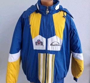 St Louis Rams Starter NFL Pro player Jacket Coat 2XL Vintage 90’s Reversible - Picture 1 of 14