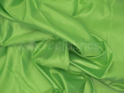 Lime Green Bridal Satin Fabric Silky By The Yard- Soft Thick Satin-  - Image 1 of 4