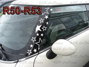 Pegatina ESTRELLAS pilares A Pillar STARS Calcomanía para BMW MINI COOPER R50 One Works - Imagen 1 de 2