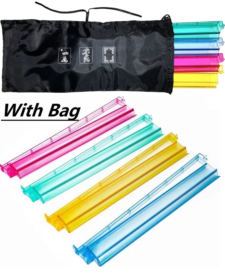 Mahjong Racks American Western Mah Jongg Combo Racks and Pushers Set /4 with Bag - Image 1 of 4