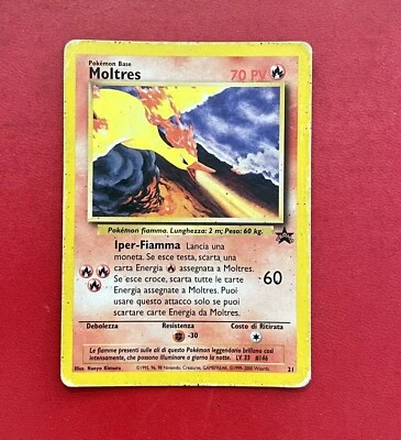 Lotto Carte Pokemon MOLTRES - PROMO 21 - BLACK STAR - ITA - - Immagine 1 di 2