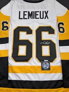 Mario Lemieux Pittsburgh Penguins Autographed Signed Jersey Size XL with COA - Picture 1 of 4