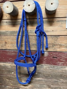 Paracord horse halter and lead rope blue - Picture 1 of 1