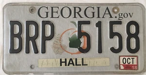 Georgia License Plate. Expired 2018. BRP 5158 Man Cave Collectible Souvenir - Picture 1 of 1