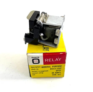 Relé de uso general Ohmite DOSX-233T 25 amperios 115 V CA de colección - Imagen 1 de 9