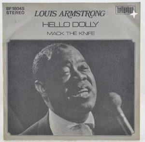 7" Louis Armstrong -Hello Dolly / Mack The Knife - Bellaphon BF 18045 - Picture 1 of 6