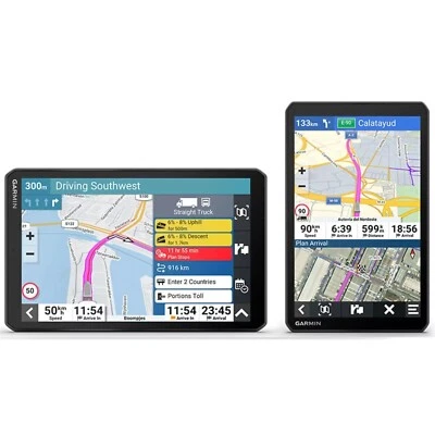 Garmin Dezl LGV1010 10" Truck GPS Sat Nav Live Traffic Birdseye Satellitle View - Image 1 of 4