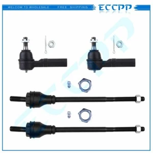 4pcs For Chevy Express 2500 3500 GMC Savana 2500 3500 Front Inner Outer Tie Rods - Picture 1 of 10