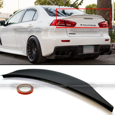 For 08-15 Lancer EVO X 10 Primer Ready RS Style Rear Duck Trunk Wing Lip Spoiler — 第 1/3 张图片