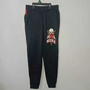Pantalones Jogger NIKE Frenzy Pequeños Para Hombre Negro Naranja Amarillo Calavera Logo Baloncesto - Imagen 1 de 11