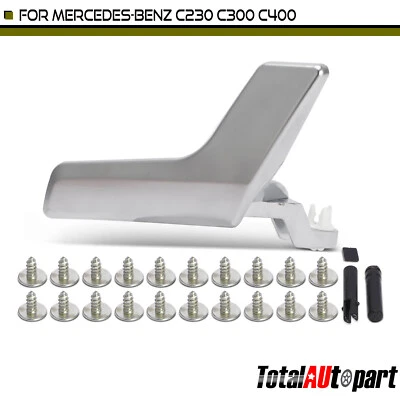Manija de puerta interior cromada para Mercedes-Benz C230 C300 C400 delantera o trasera derecha Foto 1 de 4