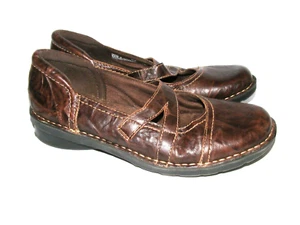 Clarks Zapatos Bendables Mujer 6.5 M Mary Jane Cuero Marrón Informal Comodidad 39239 - Imagen 1 de 12