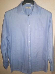 Joseph Abboud Dress Shirt Men's Size 17.5 36/37 100% Egyptian Combed Cotton