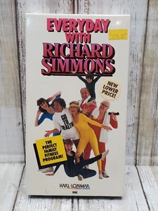 Everyday With Richard Simmons (VHS, 1986) Sealed Family Fitness 80s Rare HTF - Picture 1 of 3