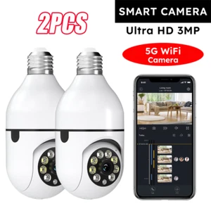 2X Mother's Day Gift Security Camera Outdoor Home 5G Wifi Night Vision Cam 1080P - Picture 1 of 7