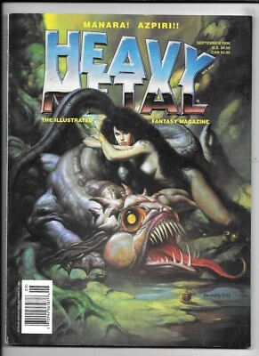 Heavy Metal Magazine Vol 20 #4 September 1996 Manara Azpiri Baru VF- 1977 Series - Image 1 of 4