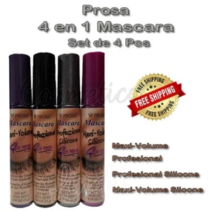 Prosa Mascara Rimel 4 en 1 uno Professional, Maxi Volume Profesional 4 pcs - Picture 1 of 8