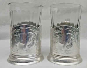 Tassenhalter Sowjetisch Tee Vintage Glas Set Halter Untersetzer Dekor Küche Tablett - Bild 1 von 12