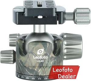 Leofoto LH-40 Camouflage Ball Head with Quick Release Plate and CASE - Picture 1 of 4