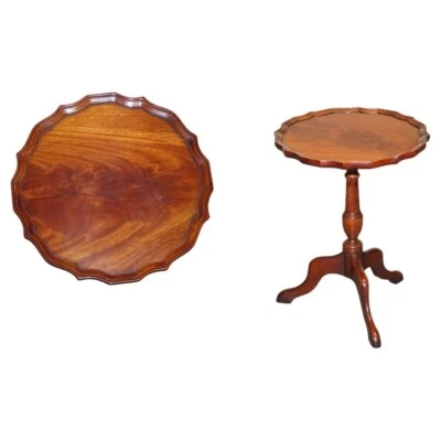 HERMOSA LÁMPARA VINTAGE DE CORTEZA DE PASTEL DE NOGAL VINO MESA OCASIONAL DE CHARLES BARR Foto 1 de 4