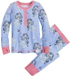 New DISNEY Munki Munki SLUMBER PJ Girls Beauty & the Beast Belle Pajama 10 LIM E - Picture 1 of 6