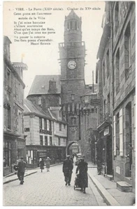 VIRE 14 Glockenturm aus dem 15. Jahrhundert La Porte CPA belebt unzirkuliert um 1910-20 - Bild 1 von 2