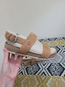Sandalias Timberland Malibu Waves 2 bandas con correa trasera usadas dos veces tostadas talla 4 EU 37 - Imagen 1 de 21