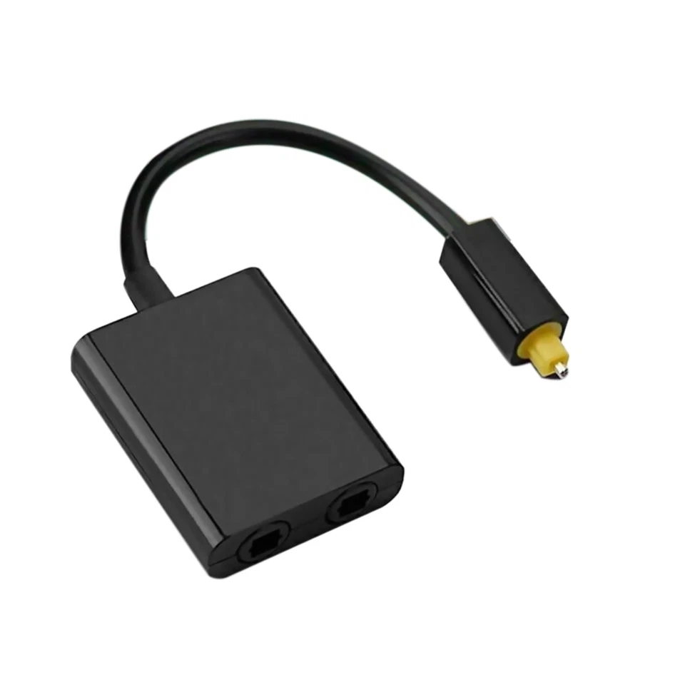 Toslink Splitter 1 to 2 Switch Digital Audio Wire Adapter 1 in 2 out Splitter d - Image 1 of 4