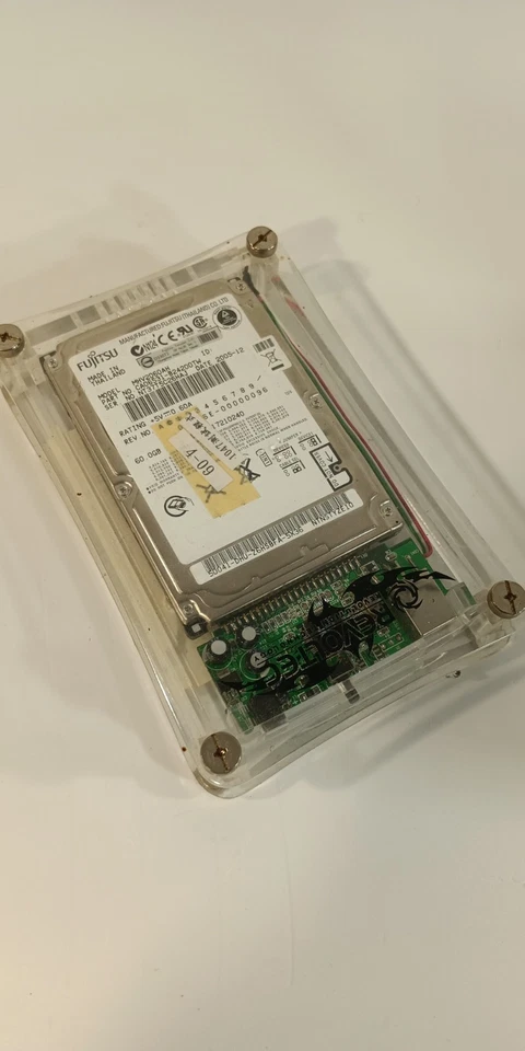 IDE USB 2.0 Externe 2,5 Zoll Festplattengehäuse Acryl 60 GB - Bild 1 von 4