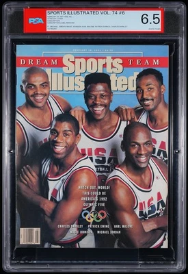 1991 Sports Illustrated Dream Team Michael Jordan PSA 6.5 Sub No Label CGC - Image 1 of 3