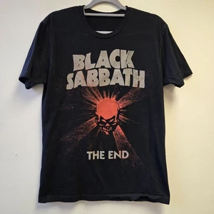 Black Sabbath "The End" Tour T-Shirt Final Shows Dates Graphic Tee Size Large Bl - Picture 1 of 4