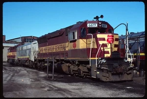 Original Rail Slide - WC Wisconsin Central 6619+ Sault Ste Marie ON 7-2-1999 - Picture 1 of 1