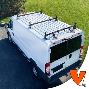 H1 3-Bar Aluminum Rack System RAM ProMaster 2013-current (All trims) Black - Bild 1 von 12