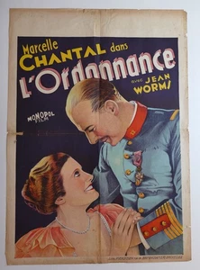 Ordonnance Fernandel Jean Worms Marcelle Chantal affiche cinema originale 60x80 - Imagen 1 de 2