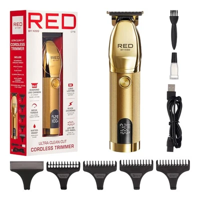 Aparador de cabelo e barba masculino sem fio Red by Kiss, à prova d'água  - Imagem 1 de 4