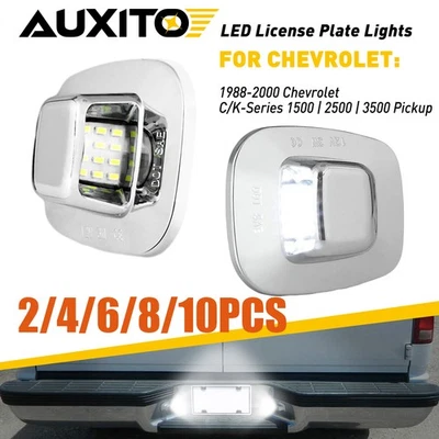 For 1998-00 Chevrolet C/K-SERIES 6000K Pickup LED License Plate Light White2-10x - Image 1 of 4