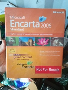 Microsoft Encarta 2006 Standard - Retro Big Box PC Software - Windows 2000/XP - Picture 1 of 2