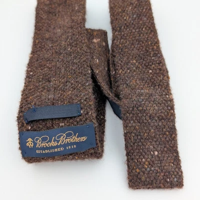Corbata Tejida Brooks Brother Mezcla Lana y Cachemira Rara Elegante De Colección 58.25" x 2.25" Foto 1 de 4