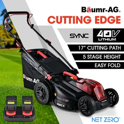 BAUMR-AG 500CX 40V SYNC 17" Cordless Lawn Mower Kit Lawnmower Electric Battery - image 1 of 4