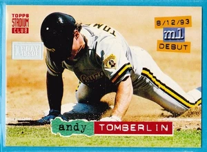 Topps Stadium Club 1994 - Andy Tomberlin #70 (RC) - Piratas de Pittsburgh - Casi nuevo+ - Imagen 1 de 2