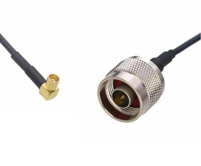 MCX Female Right Angle to N Male RF Coaxial Cable For Antenna Radio wifi 0.5~15' - Image 1 of 3
